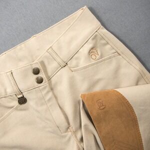 Ovation Women's Tan Horse Riding Breeches Pants Full Seat Equestrian 26R
